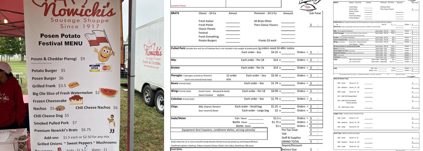 Nowicki's Sausage Shoppe Gaylord Menu