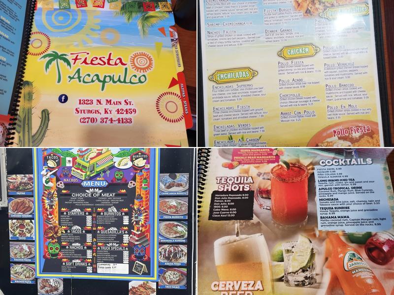 Fiesta Acapulco Menu