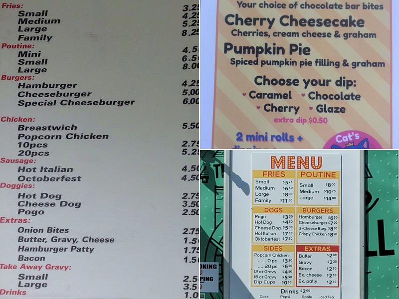 The Potato King Menu