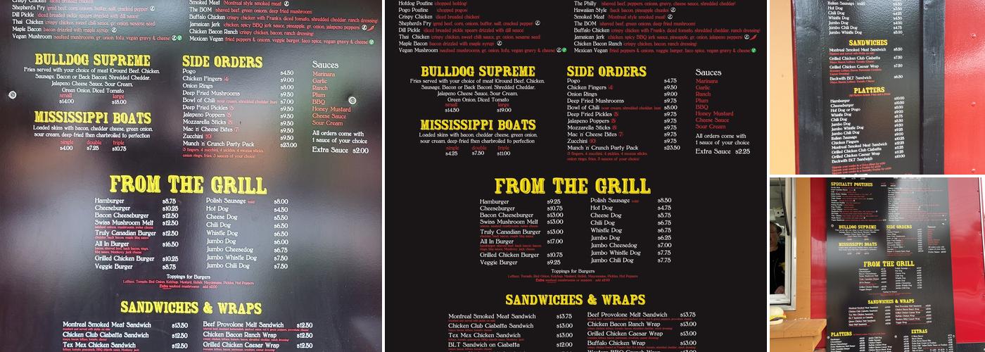 The Crispy Spud Menu