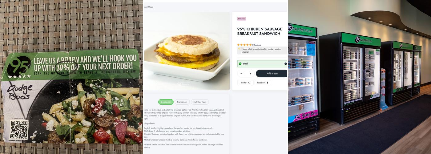 95 Nutrition - Niagara Falls Menu