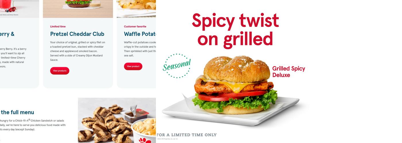 Chick-fil-A Menu