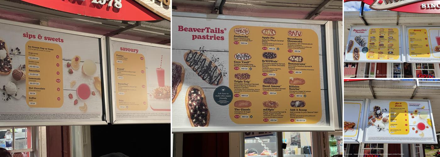 BeaverTails Menu