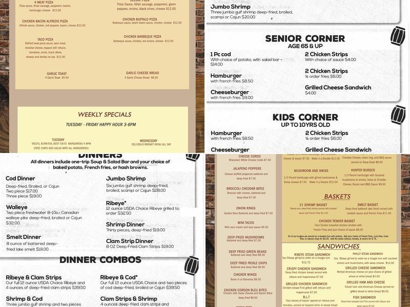 Whiskey Row Saloon,LLC Menu