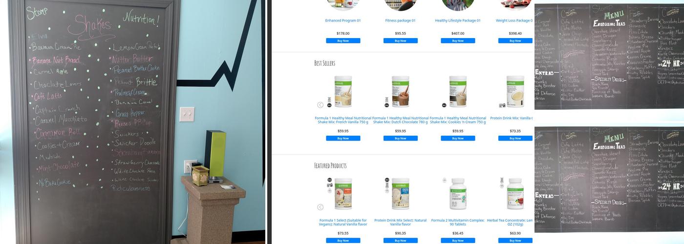 Nutrition Stomp Menu