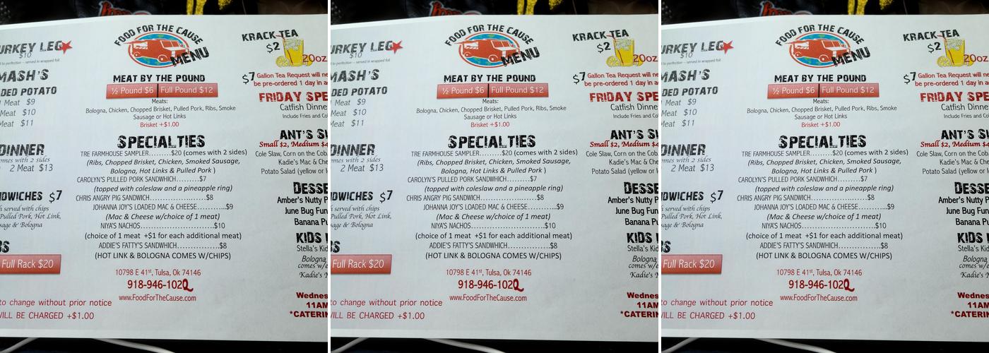 Daemi Group of Oklahoma Menu