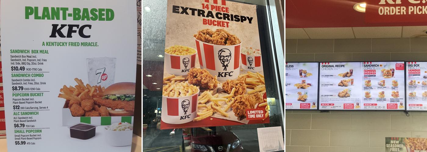 KFC Menu