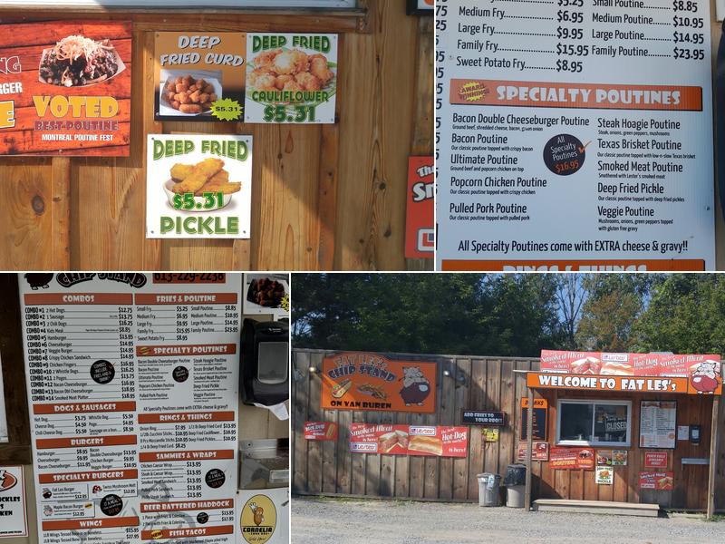 Fat Les's Chip Stand Menu