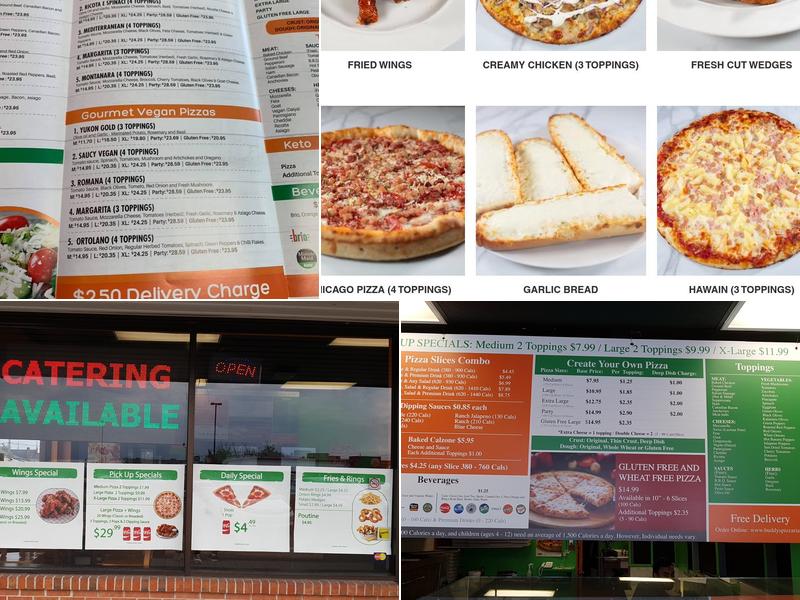 Buddy’s Pizza Menu
