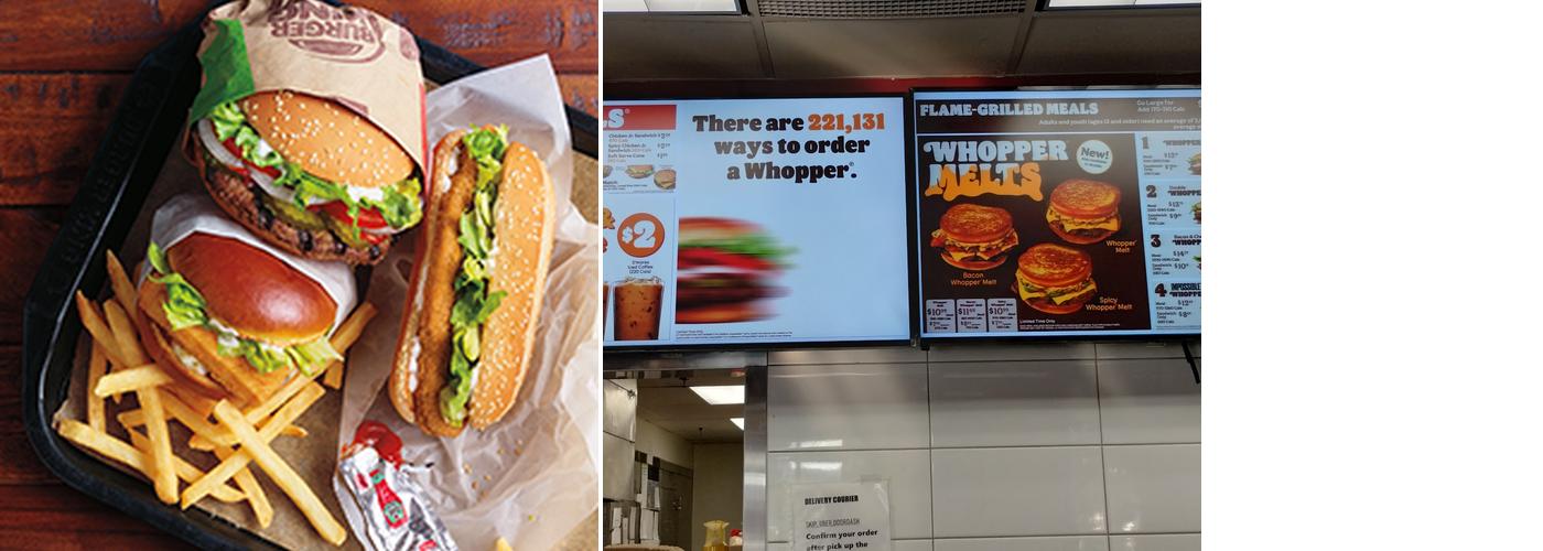 Burger King Menu