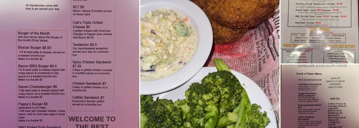 Union Station Cafe Menu