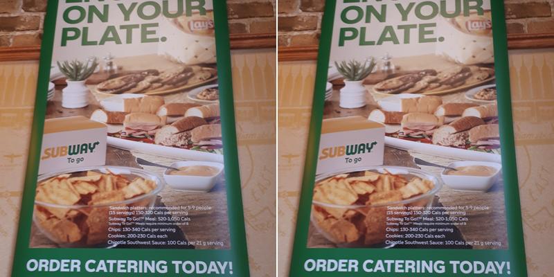 Subway Menu