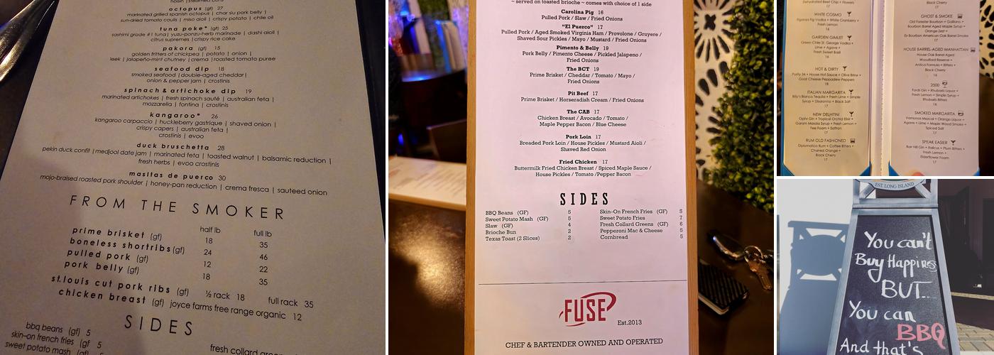Fuse Gastrobar Menu