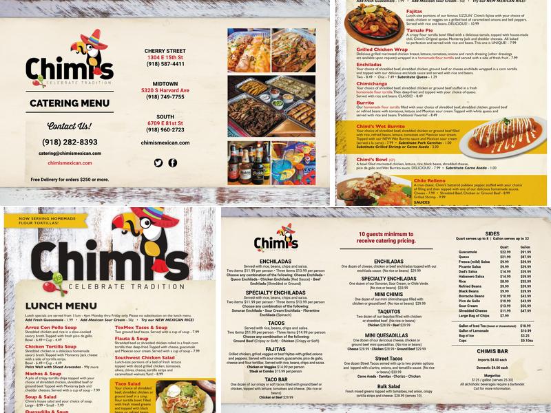Chimi's Catering Menu