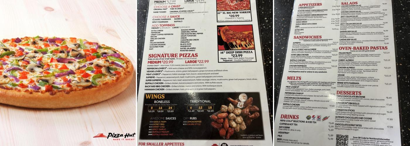 Pizza Hut Menu