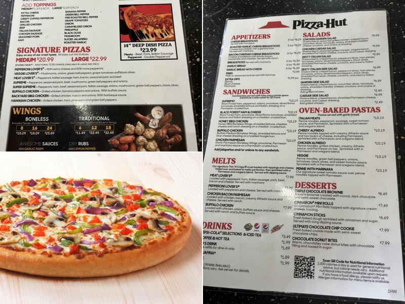 Pizza Hut Menu