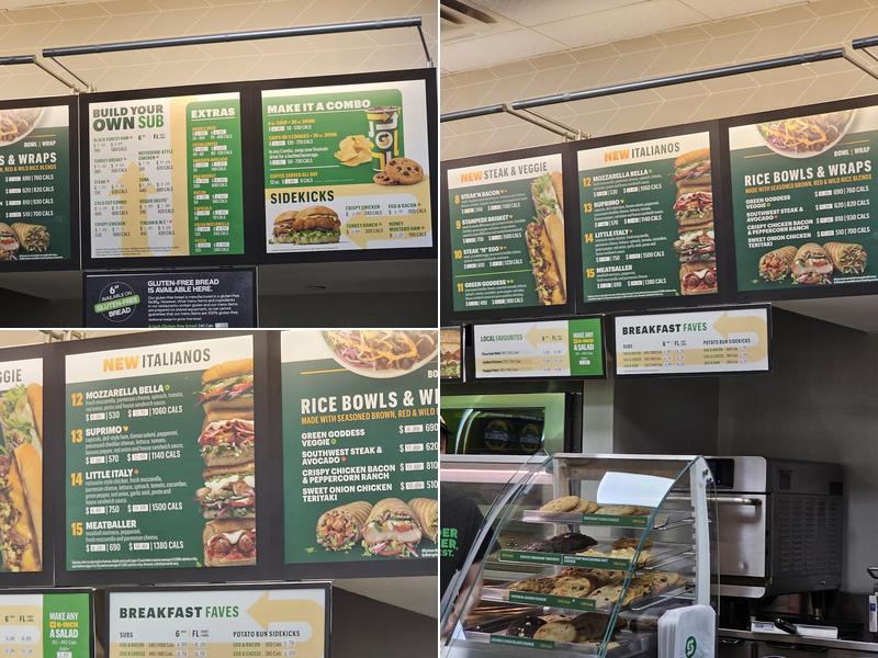 Subway Menu