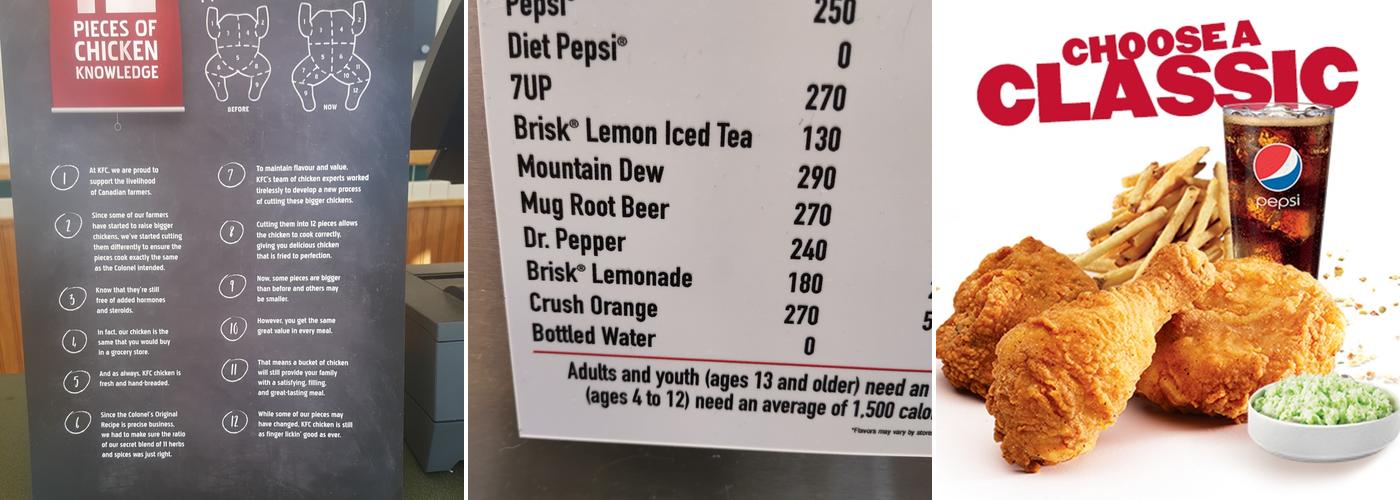 KFC Menu