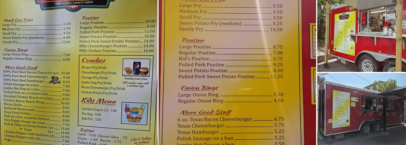 Marks County Chips Menu