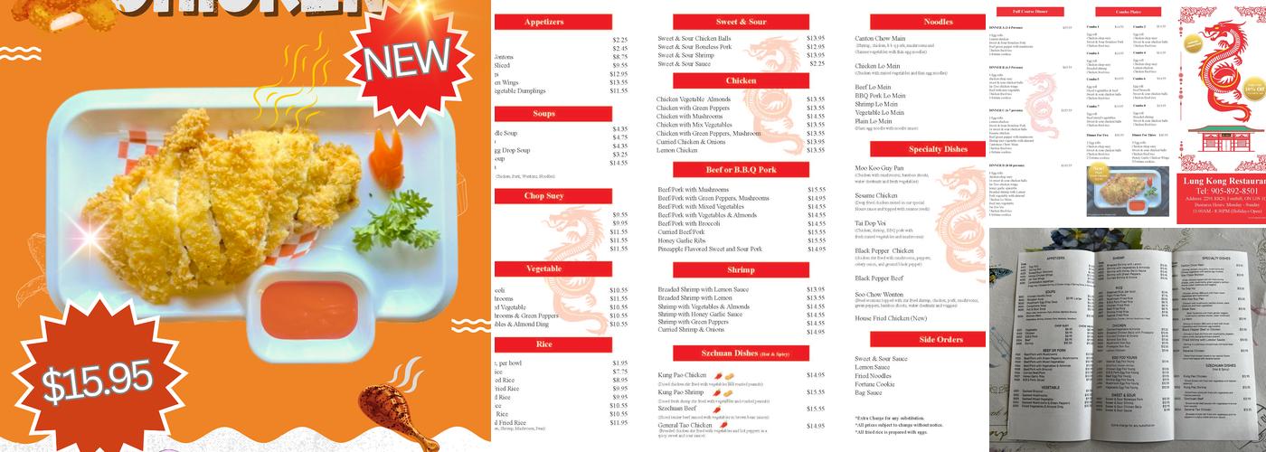Lung Kong Restaurant Menu