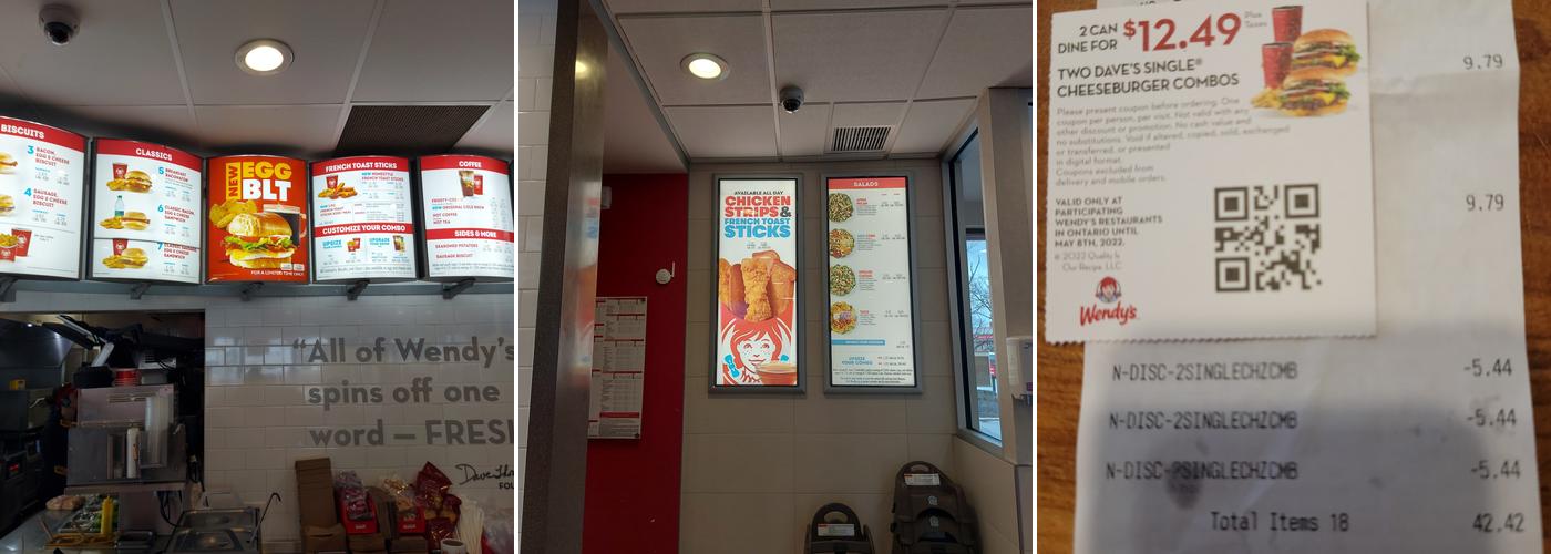 Wendy's Menu