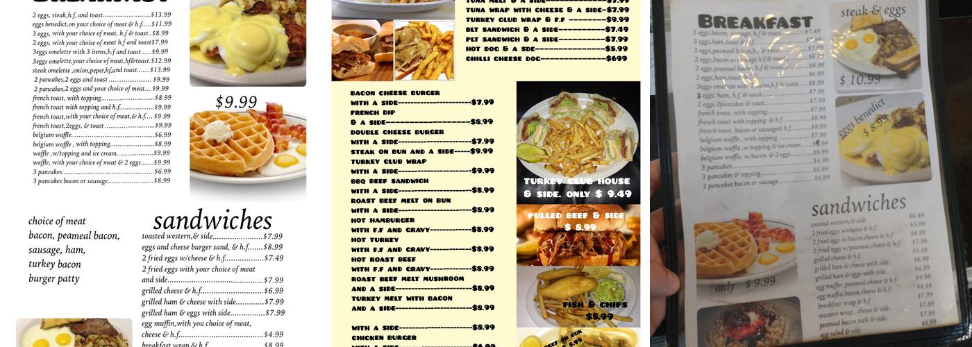 Donut Diner Menu