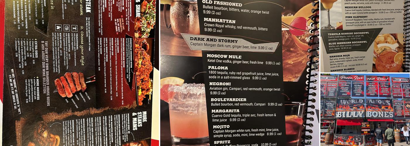 MR MIKES SteakhouseCasual Menu