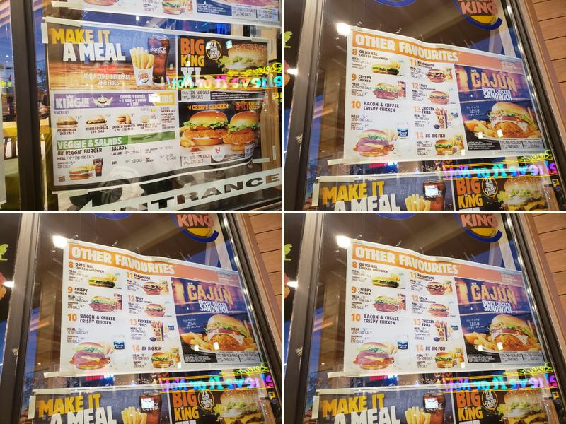 Burger King Menu
