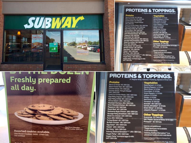 Subway Menu