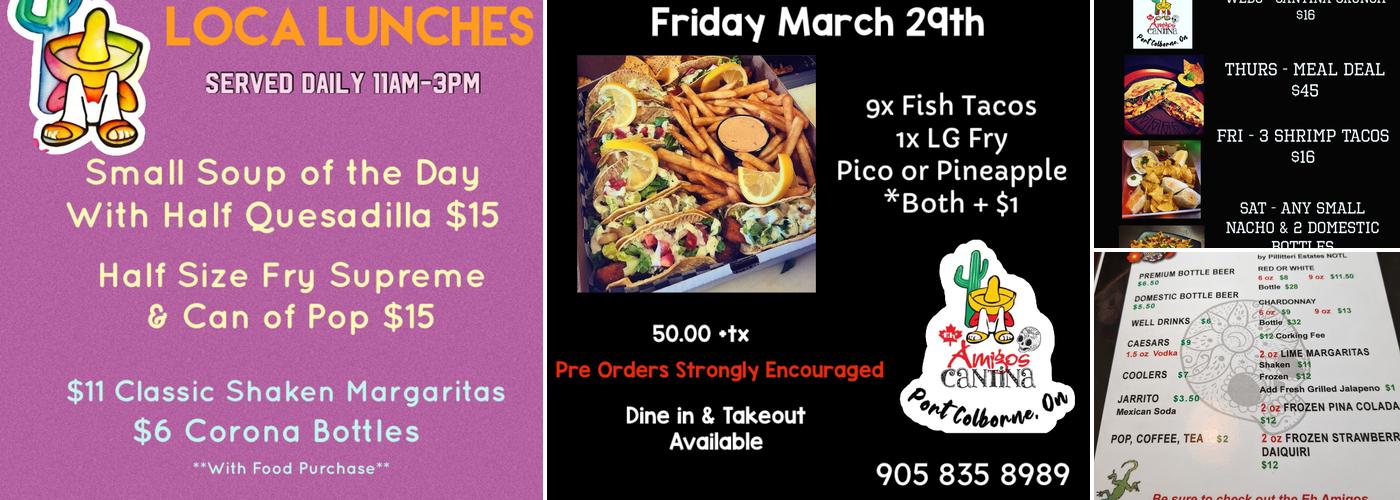 Eh Amigos Cantina Menu