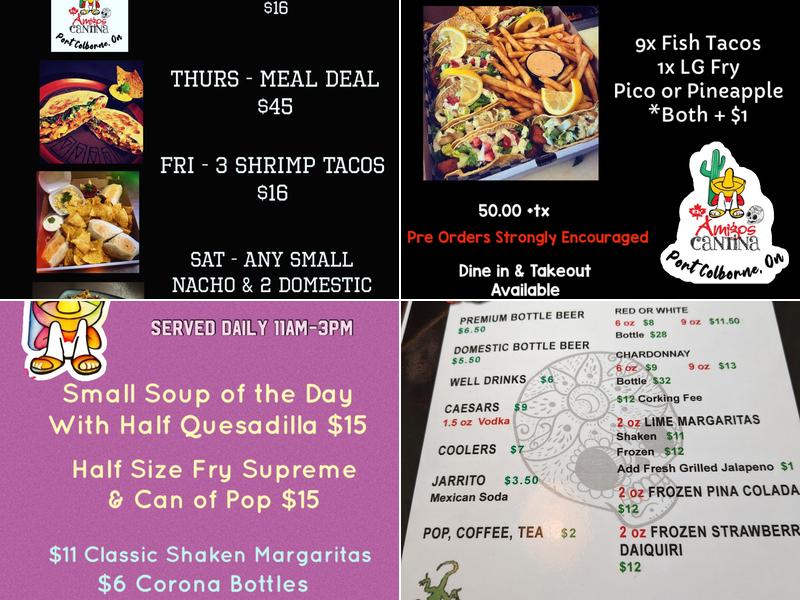 Eh Amigos Cantina Menu