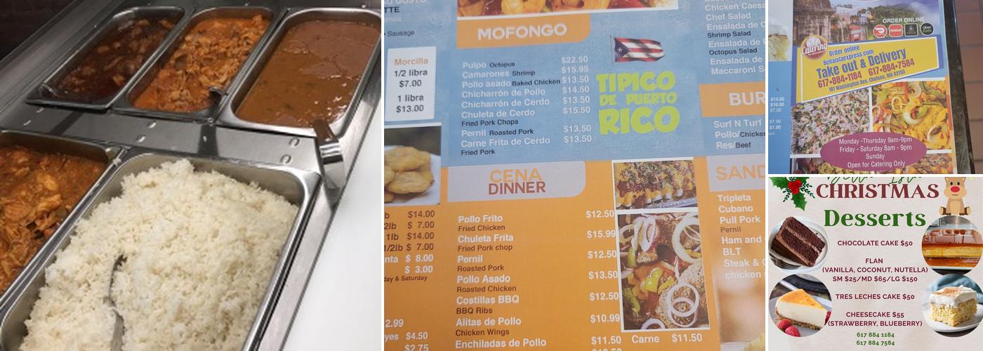 Bella Isla Express Menu