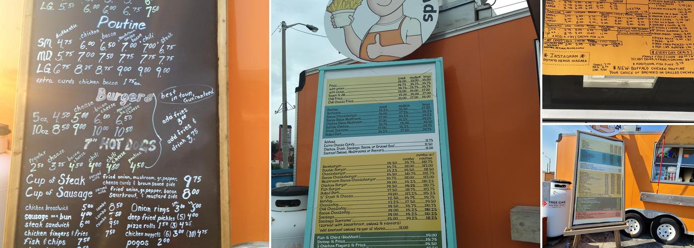 Potato Heads Menu