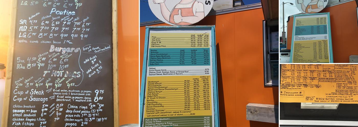 Potato Heads Menu