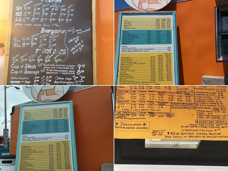 Potato Heads Menu