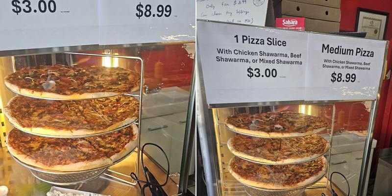 Sahara Shawarma Wrap Menu