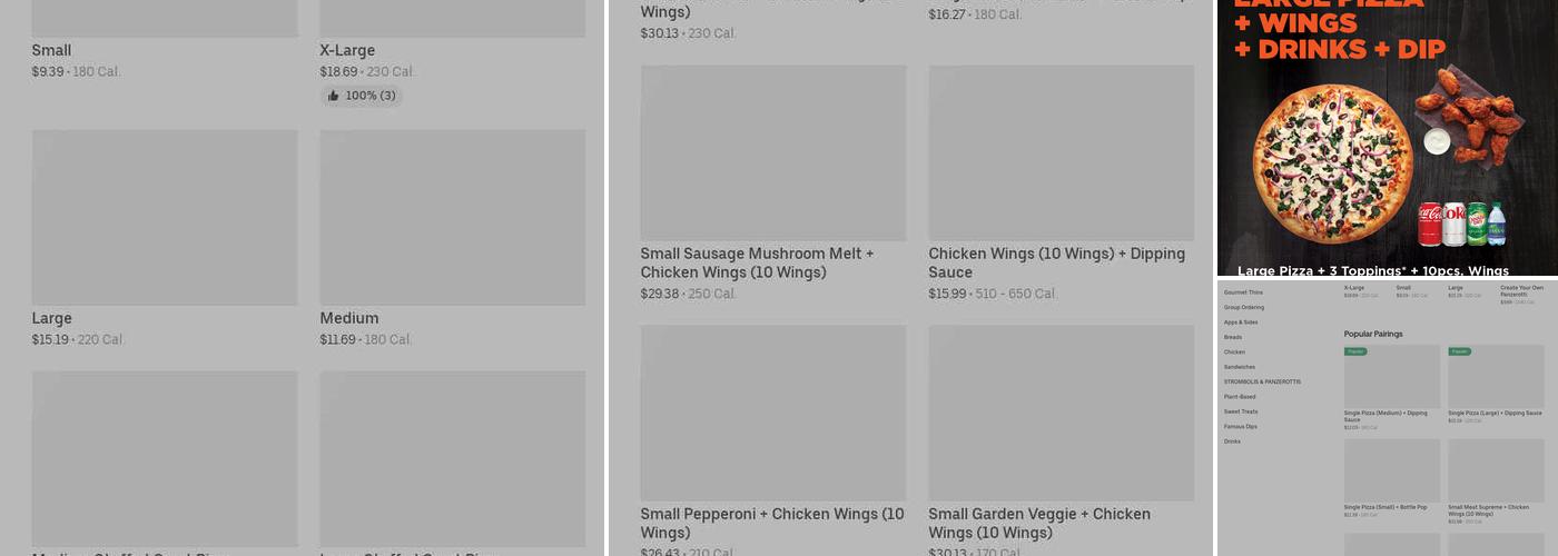Pizza Pizza Menu