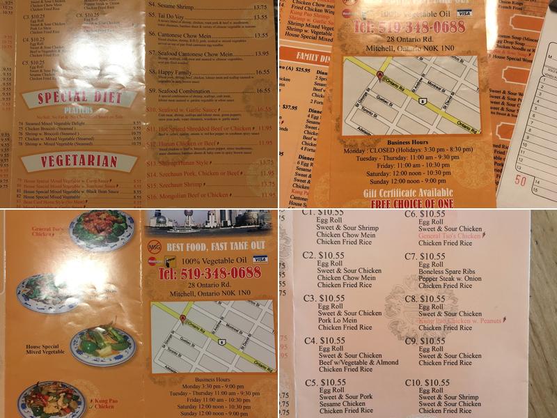 Shanghai Restaurant Menu