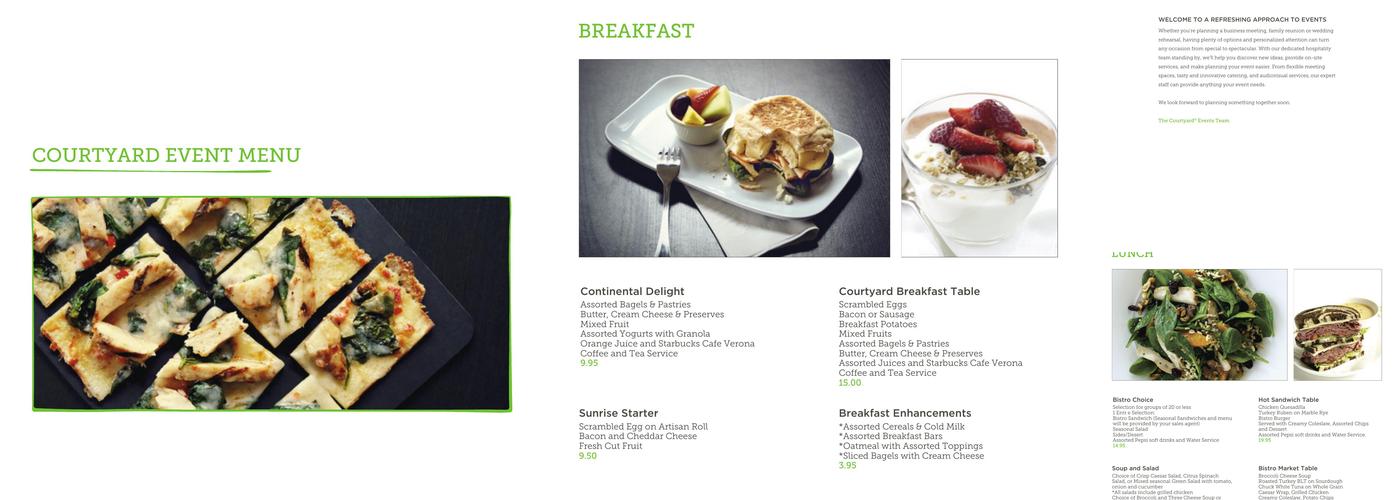 The Bistro - Eat. Drink. Connect.® Menu