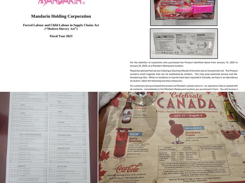 Mandarin Restaurant Menu