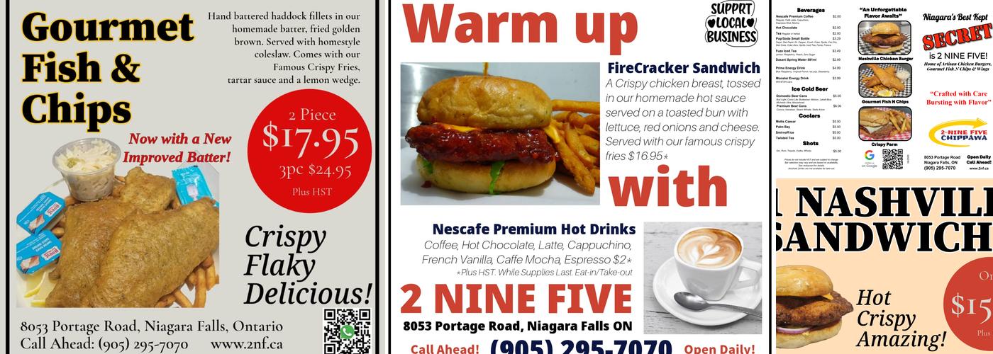 2 NINE FIVE EATERY & CONVENIENCE Menu