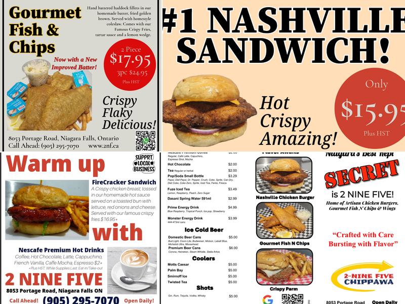 2 NINE FIVE EATERY & CONVENIENCE Menu