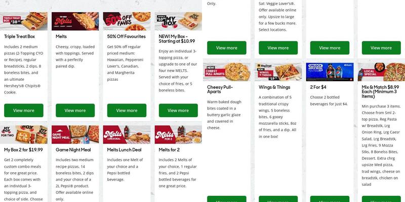 Pizza Hut London Menu