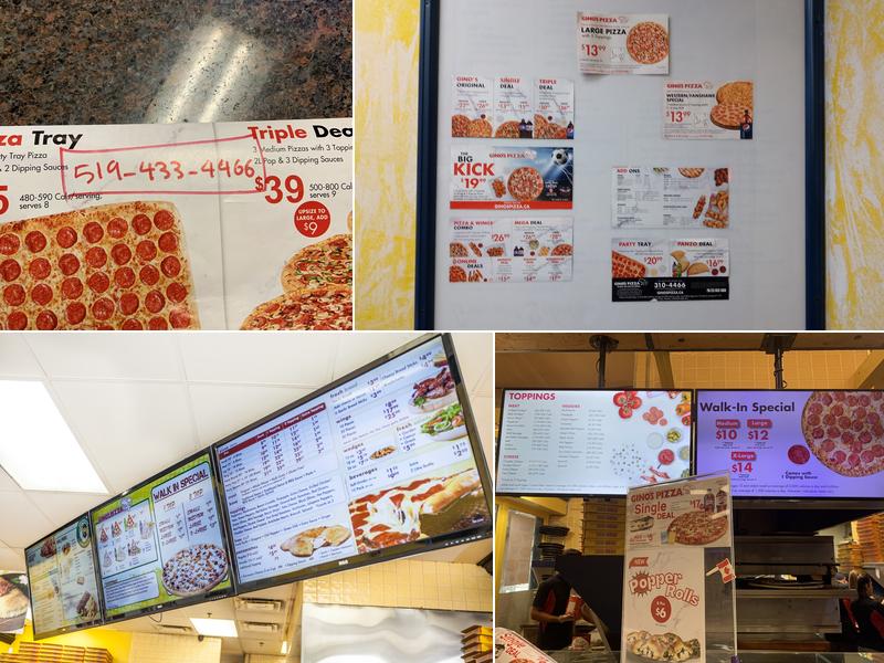 Gino's Pizza (Cherryhill Village Mall) Menu