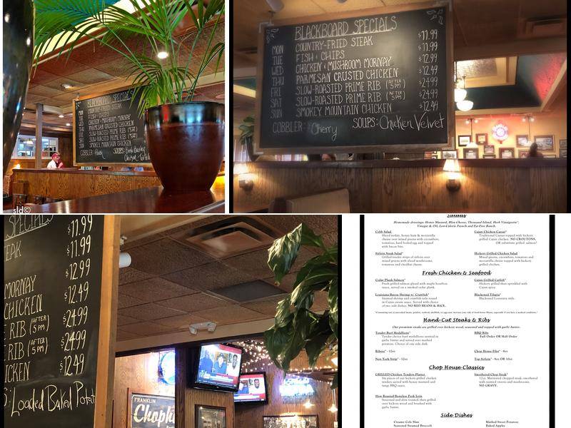 Franklin Chop House Menu
