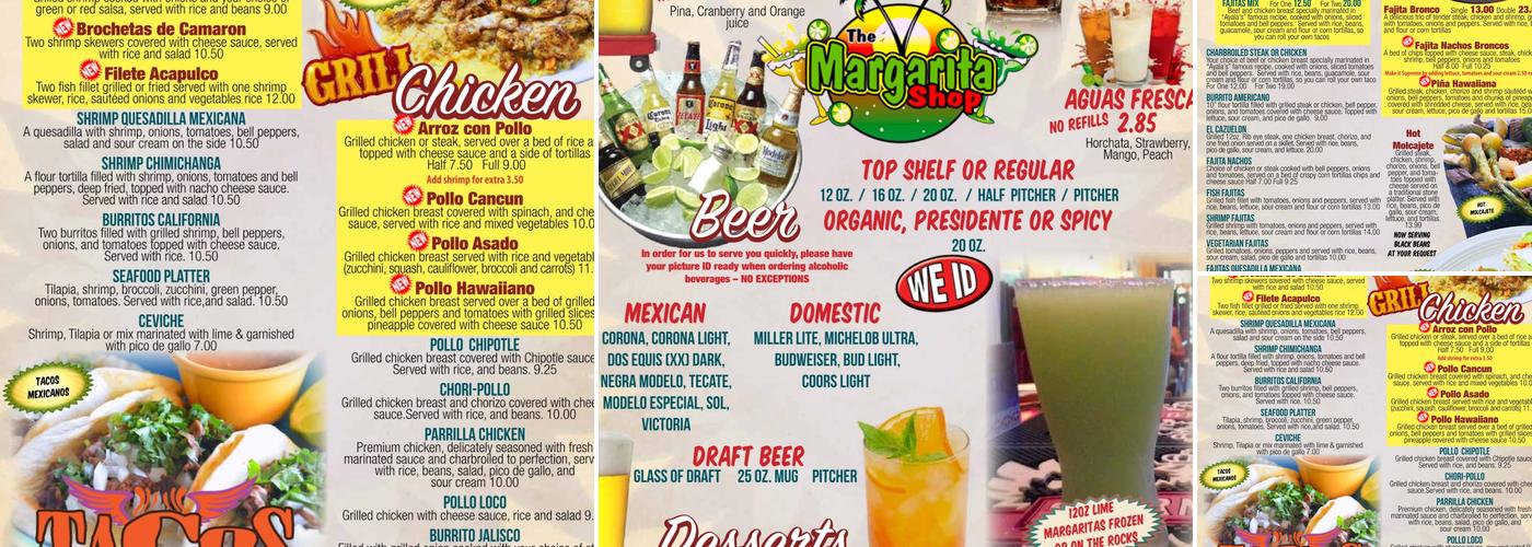 Ayala’s Grill Springcity. TN Menu