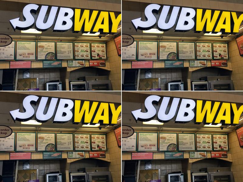 Subway Menu