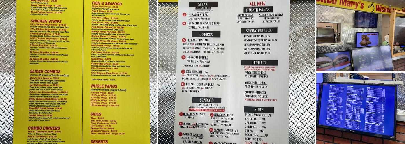 Chick N' Seafood Spot Menu