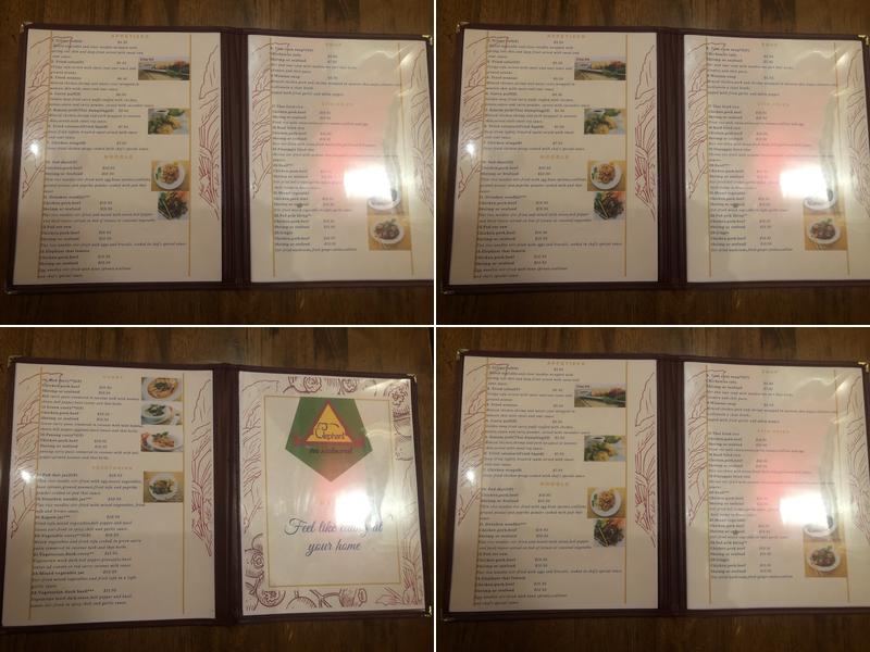 Elephant Thai Restaurant Menu