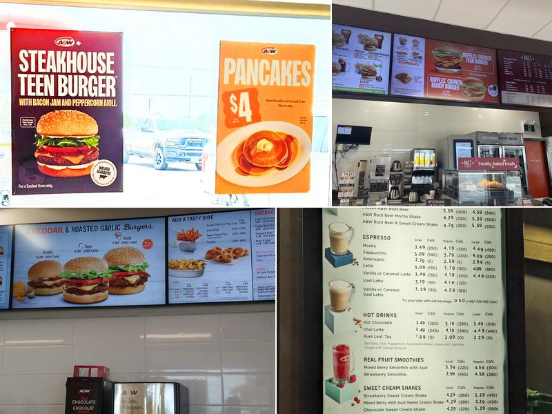 A&W Canada Menu